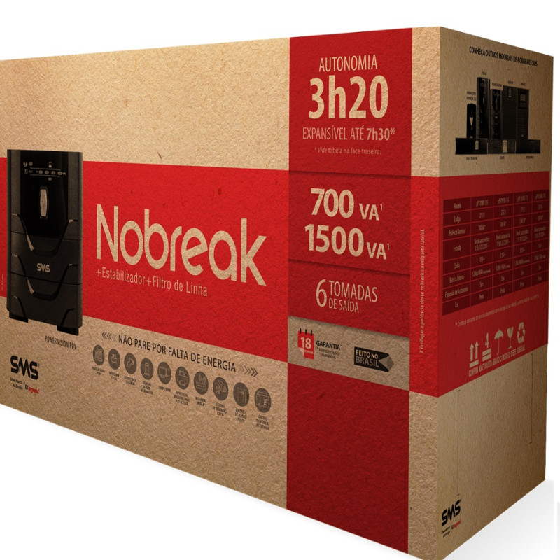  Nobreak Power Vision PDV 700 VA - sms